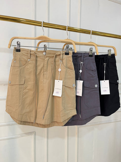 Multi Pocket Mini Cargo Skirts